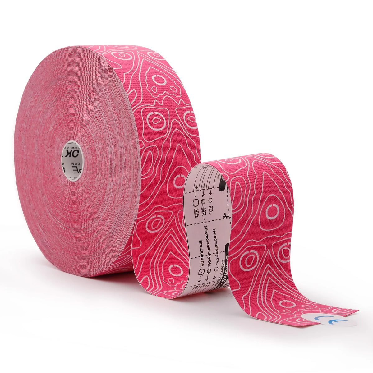 OKTAPE PRO Bulk Kinesiology Tape Roll | 5cm × 31.5m | Latex-Free Elastic Therapeutic Tape