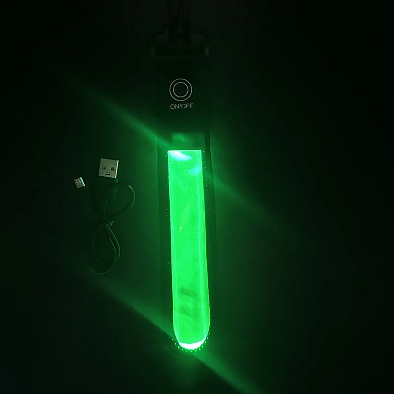 Rechargeable LED Reflective Safety Light Clip for Running, Cycling & Hiking