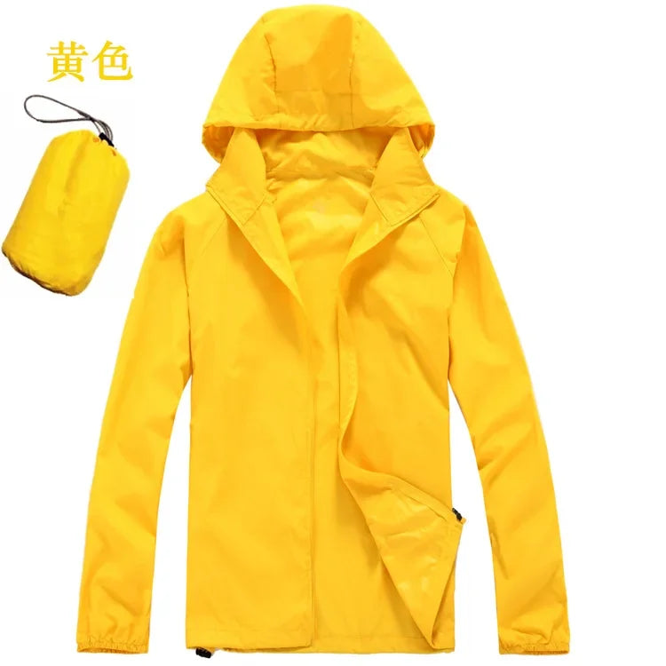 Running Apparel: Unisex, Waterproof, Lightweight, Quick-Dry, Hooded Thin Windbreaker / Rungear