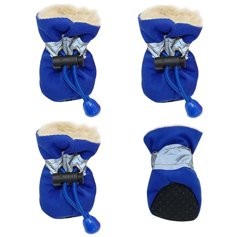 Dog Booties – Waterproof Rubber Anti-Slip Rain & Snow Shoes for Small Dogs & Puppies | Winter Paw Protection | 5 Colours