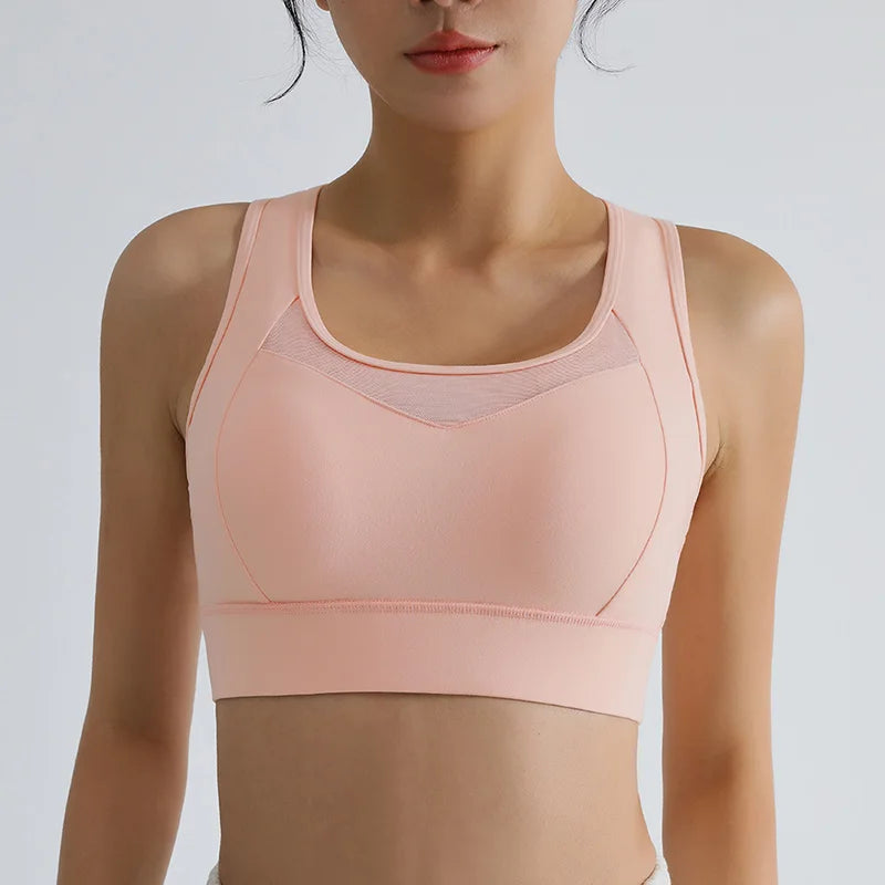 Women's Running Clothing: High Impact Full Support Adjustable Push Up Sports Bra Up To 3XL / Rungear