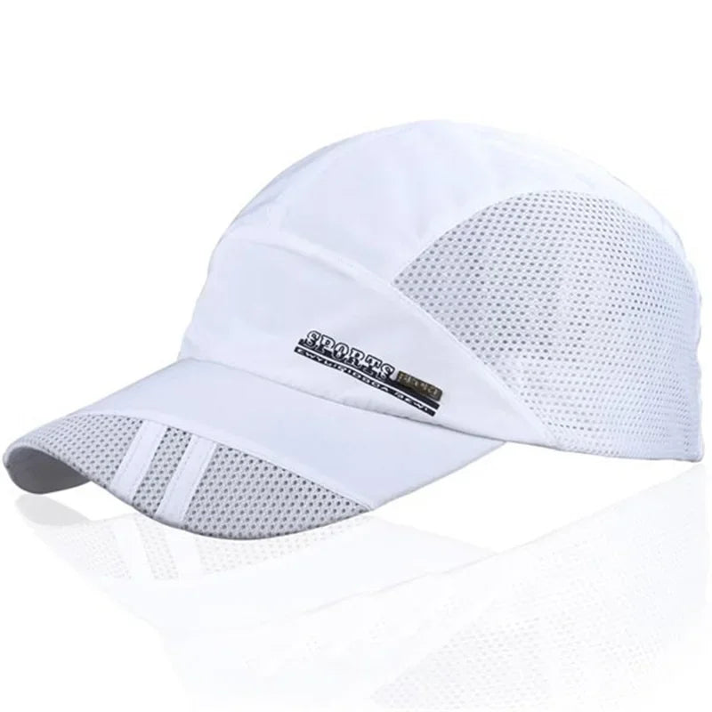 Quick-Dry Breathable Mesh Running Cap – Adjustable Baseball Visor | Sun Protection | Unisex
