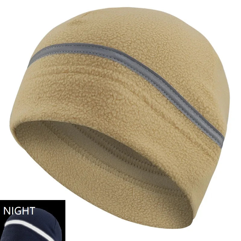 Reflective Hat Gear: High Visibility Safety Beanie, Reflective Knit, Ribbed Warm Winter Hats for Night Running, Hiking, Cycling / Rungear