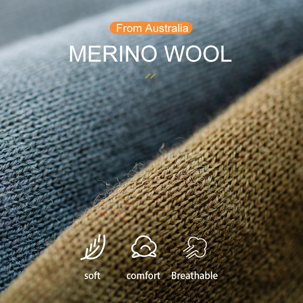 AONIJIE Unisex Winter Wool Beanie – Soft, Warm Knitted Hat for Running, Cycling & Outdoor Sports