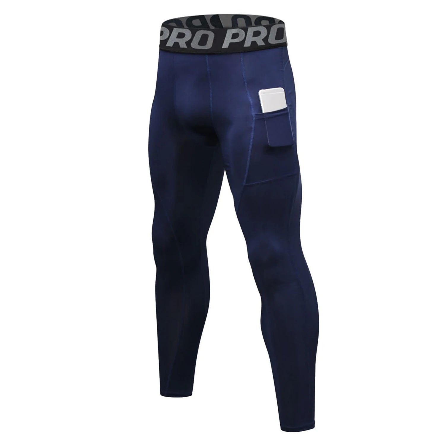 Quick Dry Compression Athletic Sports Workout Leggings Pants For Men with Pockets