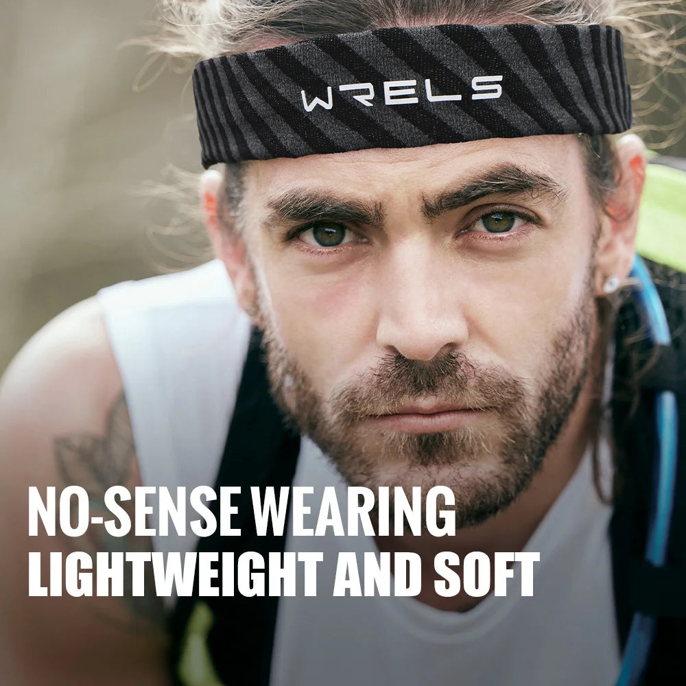 Running Gear Accessories: WRELS Non-Slip, Quick Dry, Moisture Wicking, Elastic Sports Headbands for Workout, Running / Rungear