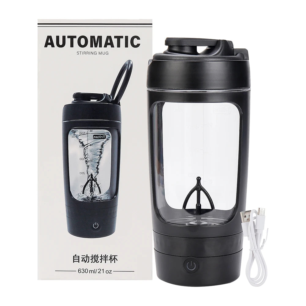 650ml Automatic Electric Protein Shaker Blender – Portable Multipurpose Whey Protein & Juice Mixer Cup for Gym & Fitness | RUNGEAR