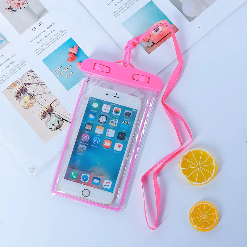 Waterproof Phone Pouch – Universal Dry Bag Case for Swimming, Diving & Beach (up to 6")