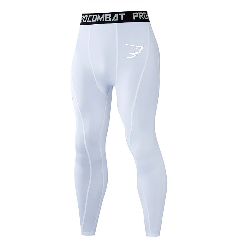 Men's Compression Running Tights | Quick-Dry Sports Leggings for Training & Gym