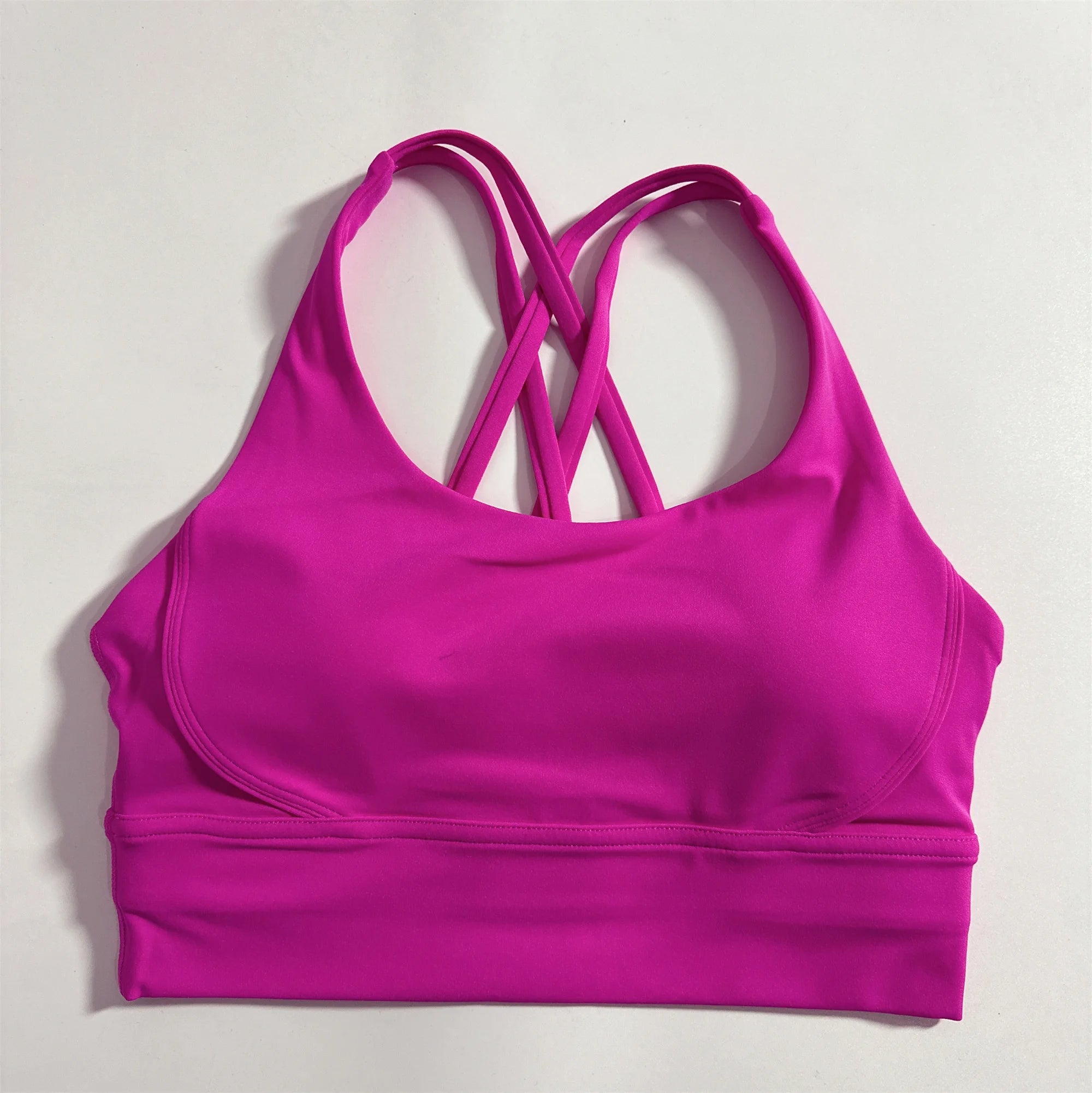 Women's Bra Apparel: Solid Color, High Strength Shockproof, Soft Cross Back, High Strength Shockproof, Fitness Sports Bra / Rungear