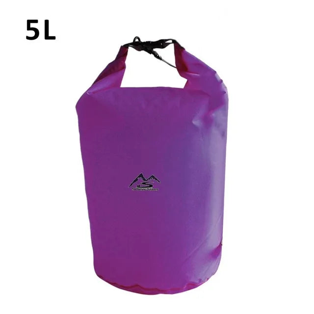Waterproof PVC Roll-Top Dry Bag | Roll-Top Buckle Closure, Shoulder Strap Loop | Available in 5L–70L | RUNGEAR