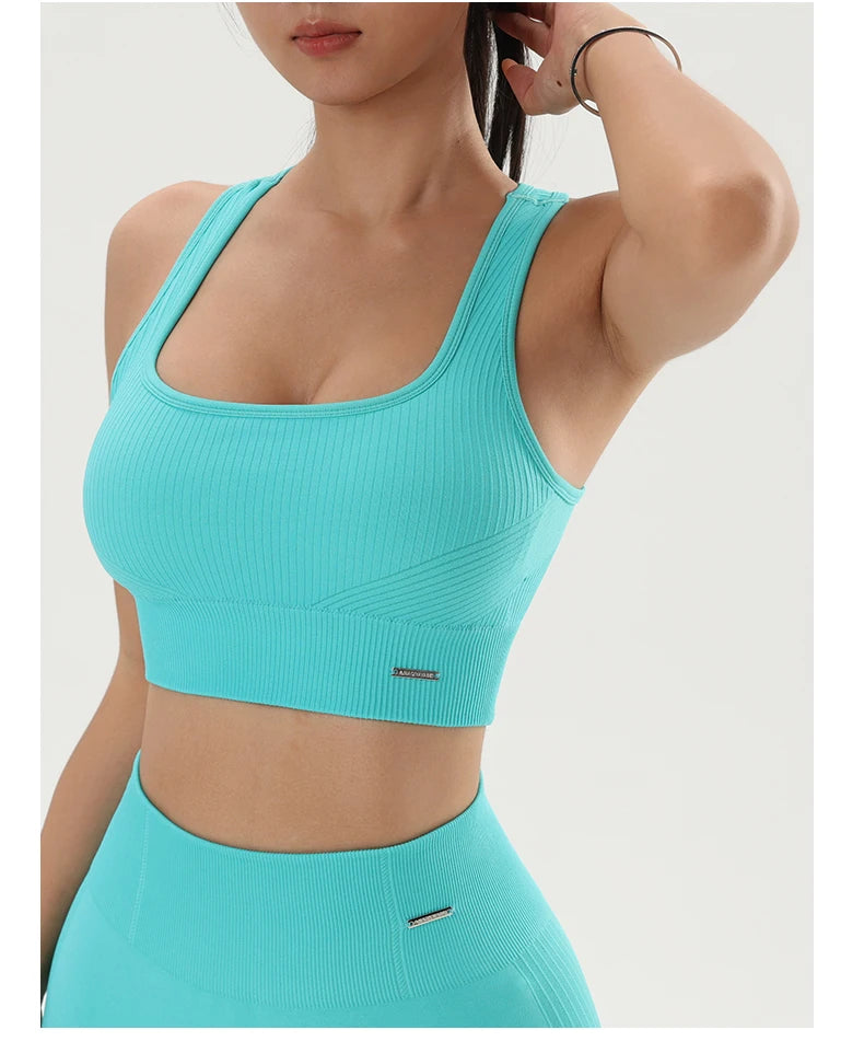 Women's Bra Apparel: Solid Color, Sweat Absorbent, Quick Dry, Fitness Sports Bras NAQIYAYABEI