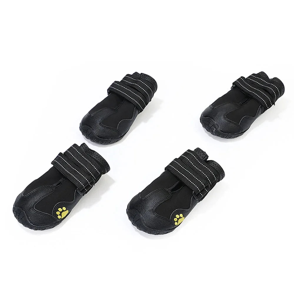 Waterproof Anti-Slip Rubber Dog Boots | Silica Gel Paw Protector Booties for Hot Pavement, Snow & Rain | RUNGEAR