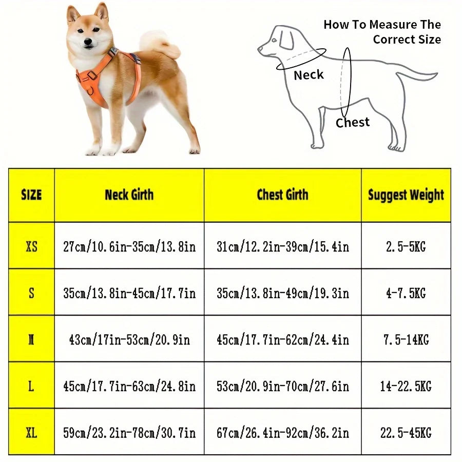 Soft Padded Dog Harness with Control Handle | No-Pull, Quick-Release | XS–XL | 4 Colours
