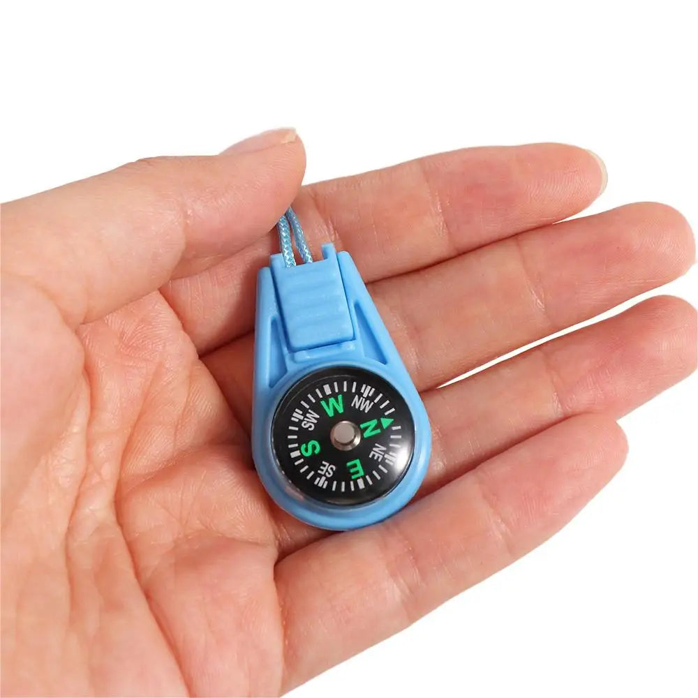 Running Trail Accessories: Waterproof, Durable, Mini Multifunctional Pocket Survival Compass For Hiking / Rungear