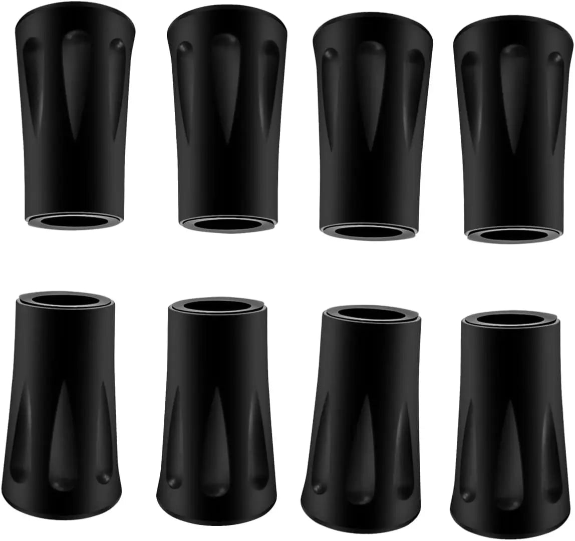 Trekking Pole Rubber Tip Replacement Protectors – Walking Stick Feet for Hiking Poles | RUNGEAR