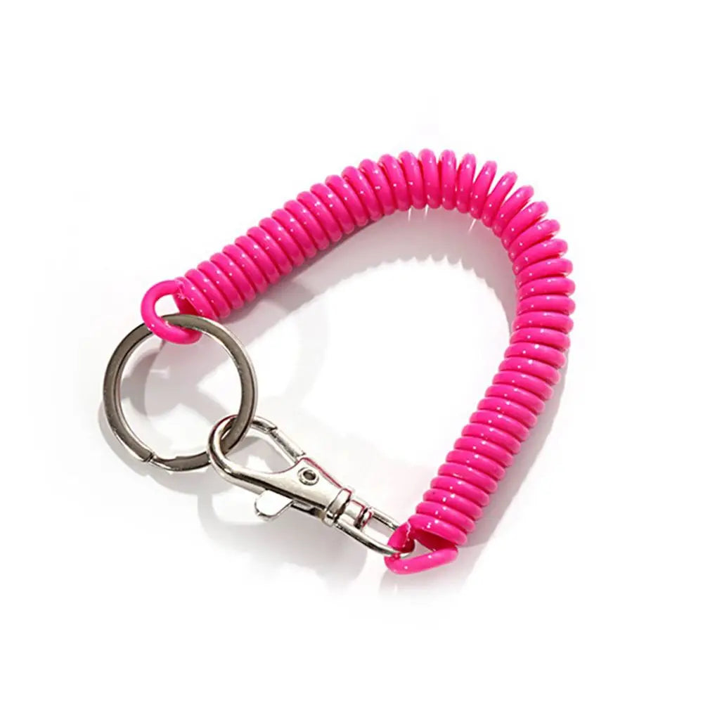 Elastic Coil Spring Wrist Keychain – Stretch Spiral Wristband Key Ring for Running, Gym & Outdoor Use | RUNGEAR