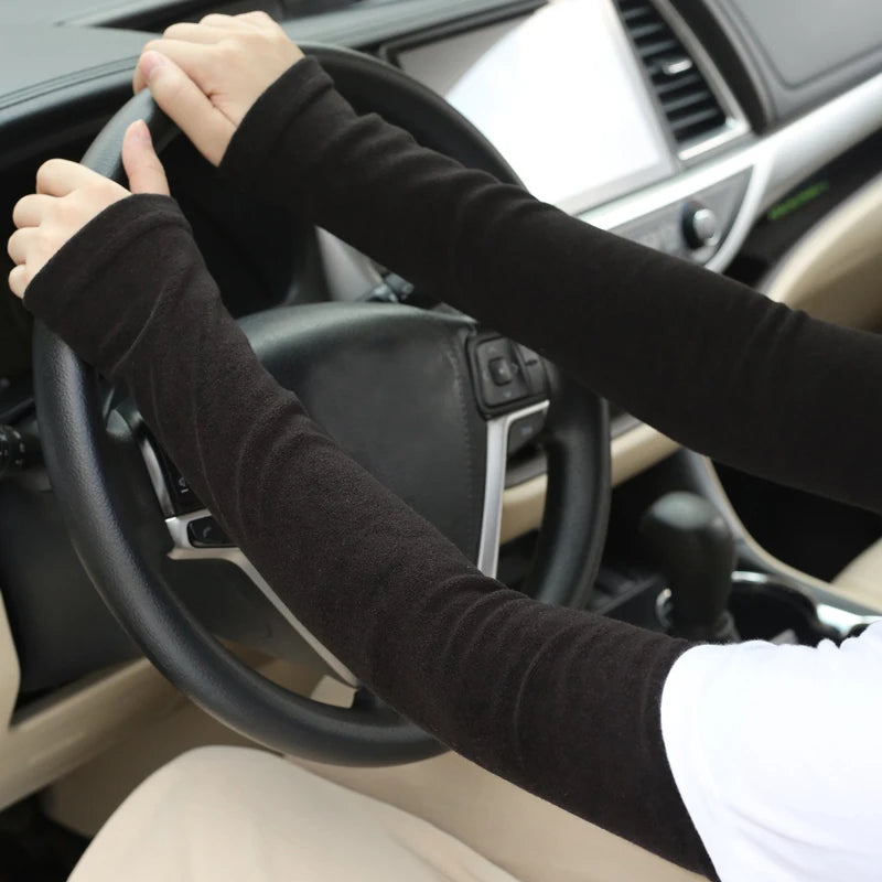 Winter Running Accessories: Unisex, Fingerless Thickened Elbow Guard Winter Arm Sleeves / Rungear