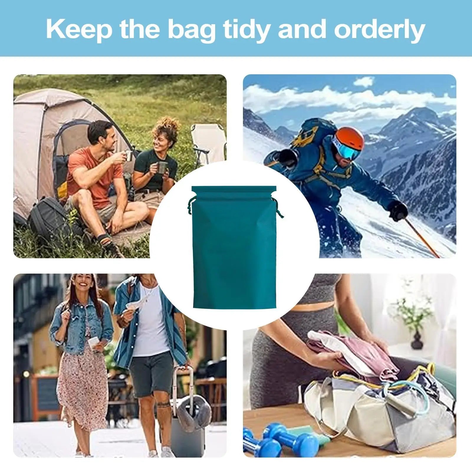 Waterproof Drawstring Bags 2-Pack | Shoes & Wet Clothes Storage | RUNGEAR