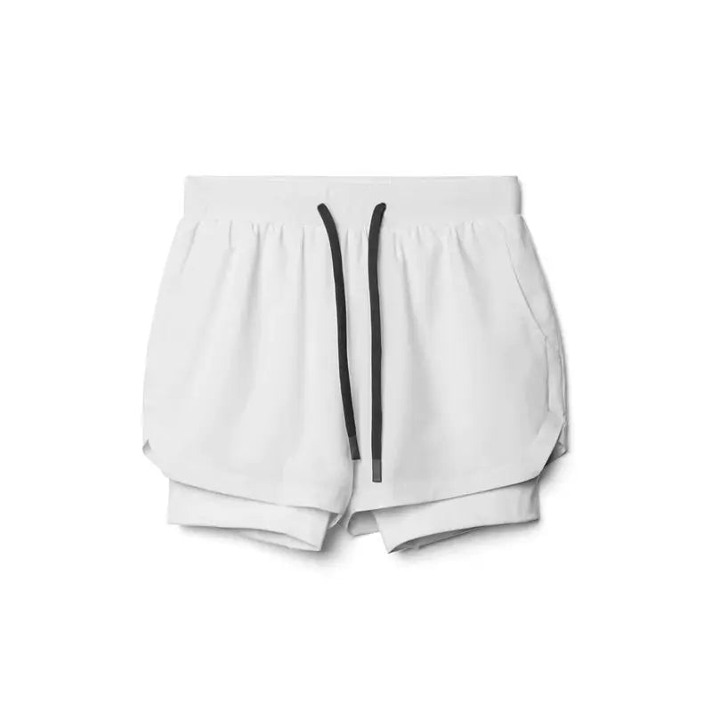 Men's Double Layer Shorts: 2 in 1 Breathable, Double Layer, Quick Dry, Running Workout Sports Shorts / Rungear