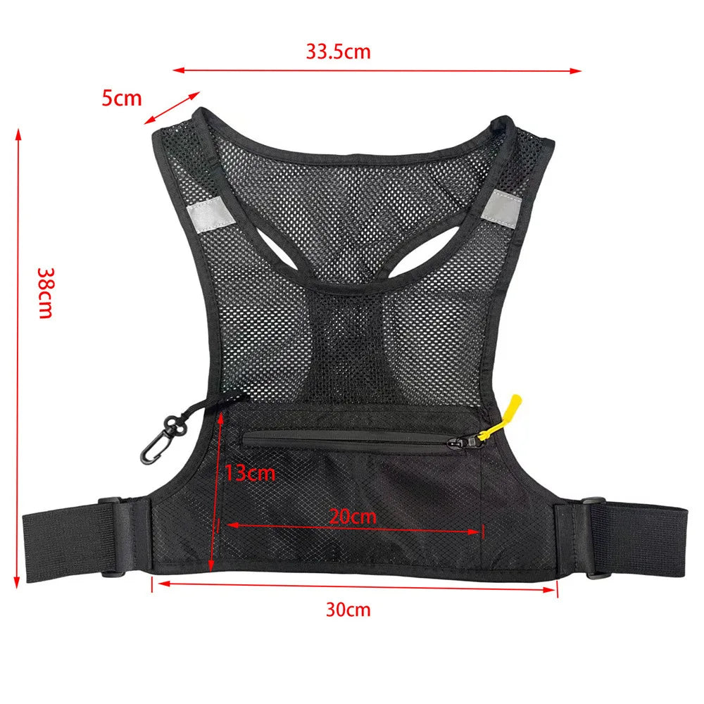 Reflective Running Chest Bag with Phone Holder