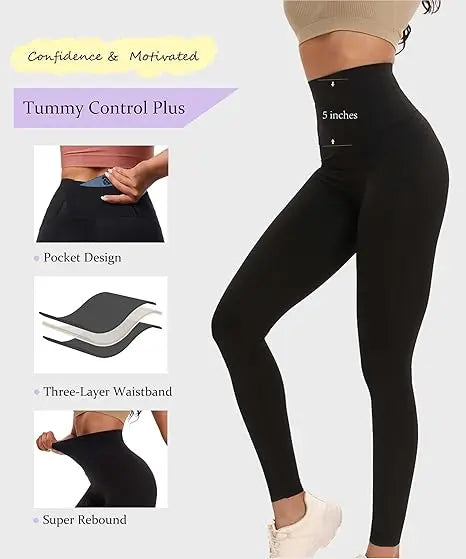 Women's Compression Apparel: Seamless High Rise, Slim-Fit, Lifting Workout Leggings / Rungear