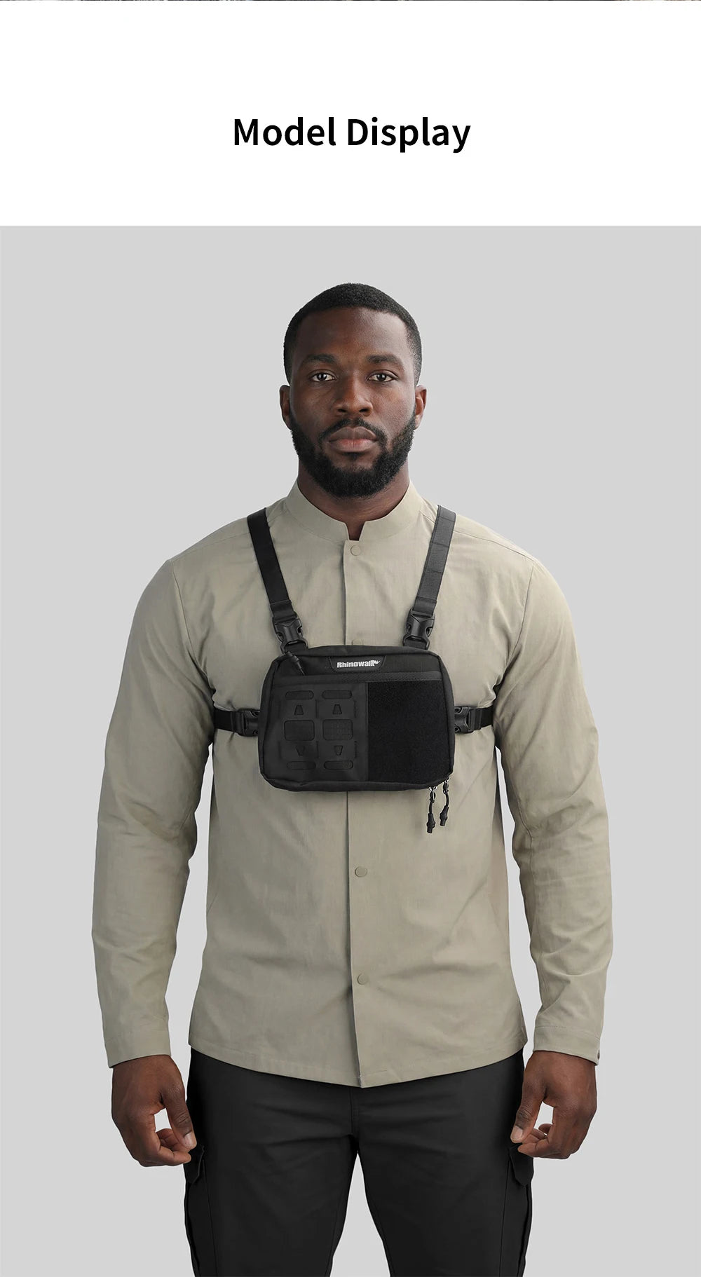 Rhinowalk 1.5L Chest Bag with Mesh Pockets