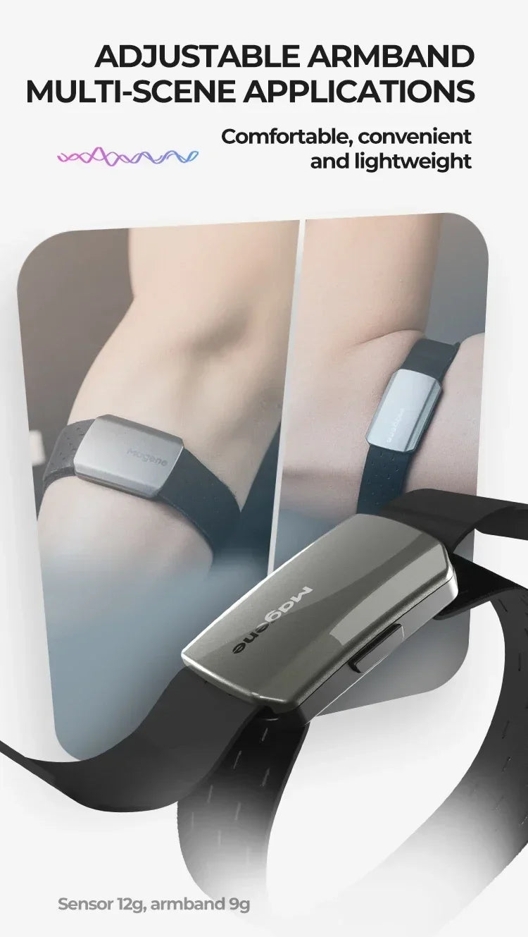 Magene H803 Optical Arm Heart Rate Monitor – Dual Mode ANT+ & Bluetooth Armband Sensor for Running, Cycling & Health Tracking | RUNGEAR