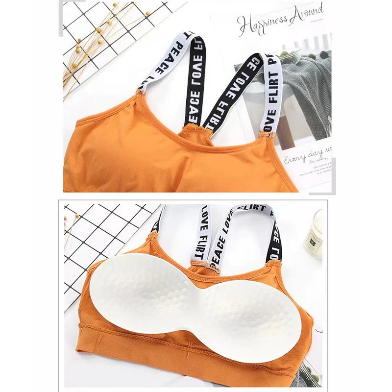 Women's Push-Up Sports Bra with Support Pads