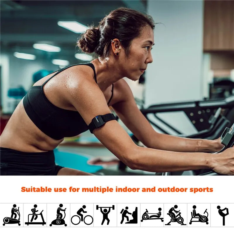 COOSPO HW9 Optical Heart Rate Monitor Armband | Bluetooth 4.0 & ANT+ Fitness Sensor for Garmin & Wahoo | RUNGEAR