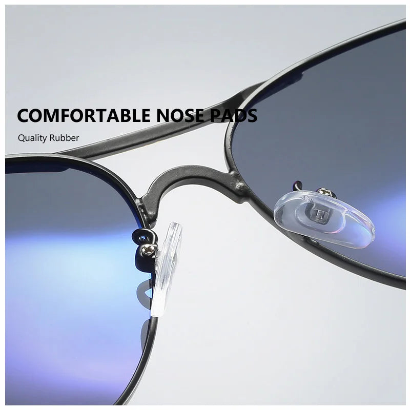 Men's Sunglasses Gear: AOWEAR Aviation Polarized Mirror Sunglasses / Rungear