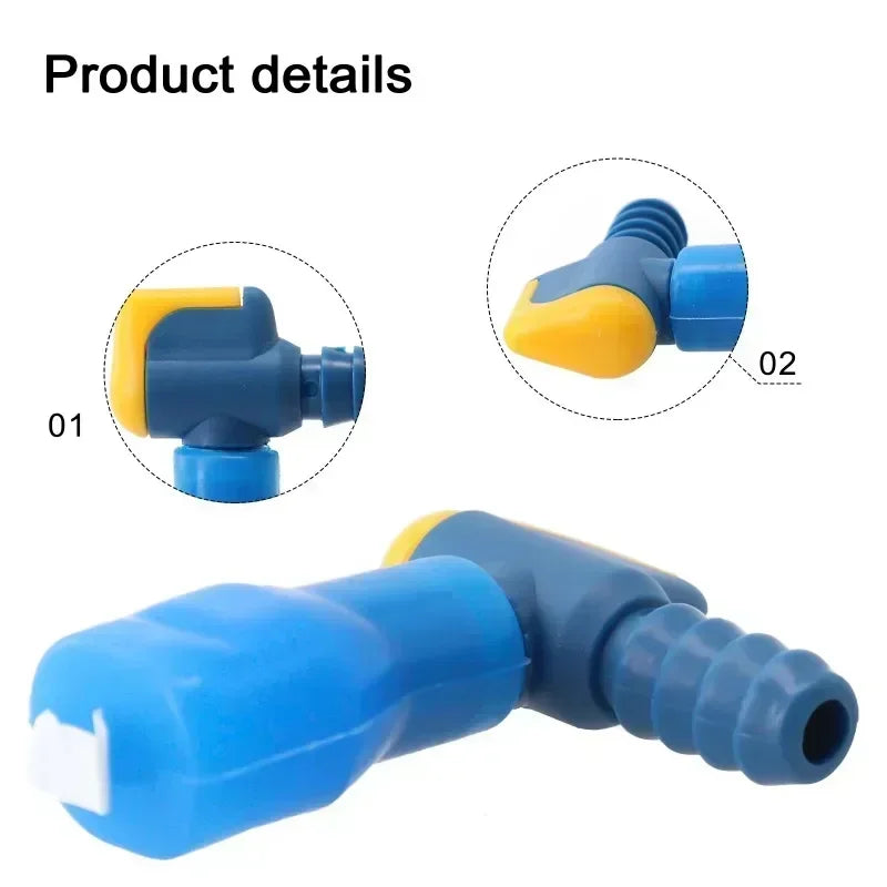 Running Hydration Gear: Bite Valves with Switch - Sports Hydration Nozzle Mouthpiece / Rungear