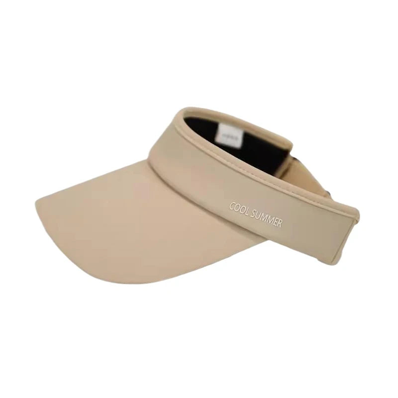 Ice Silk Long Brim Cooling Visor – UV Protection, Stretchy Open-Top Hat | Running, Cycling & Golf | Unisex