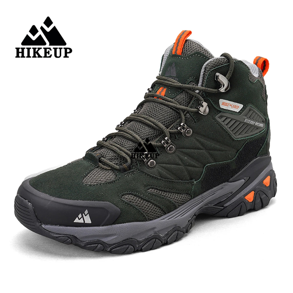 Men's Hiking Shoes: Winter Resistant, Suede, High-Top Hiking Boots / Rungear