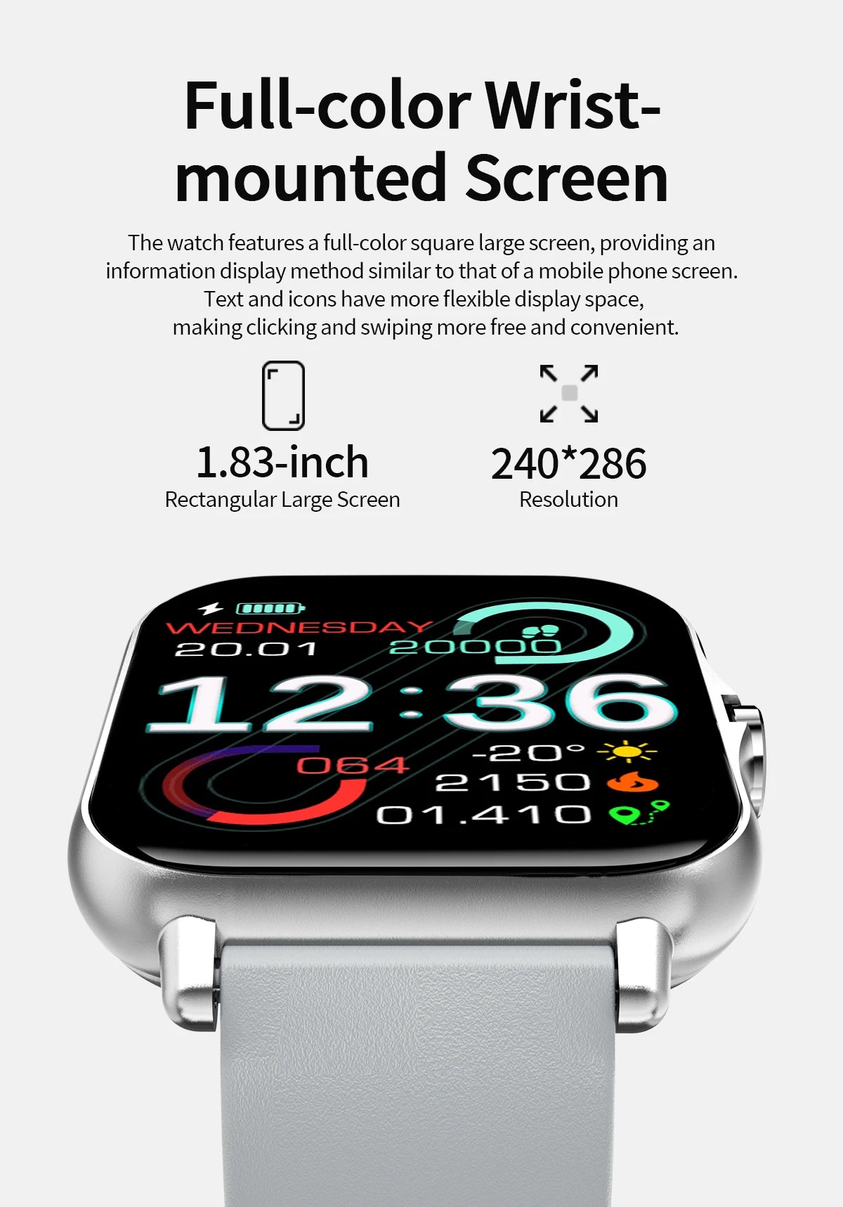 Rungear Tech Accessories: 2025 Unisex New Wireless Smartwatch With 1.83‘‘HD Screen, Call, Sports Fitness Tracker / Rungear