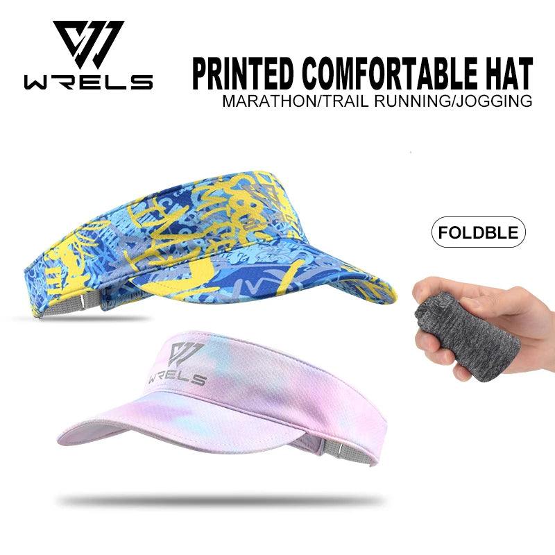 WRLES Cooling Stretchy Visor Hat – UV Protection, Open-Top Sports Sun Visor | Running, Tennis & Golf | Unisex