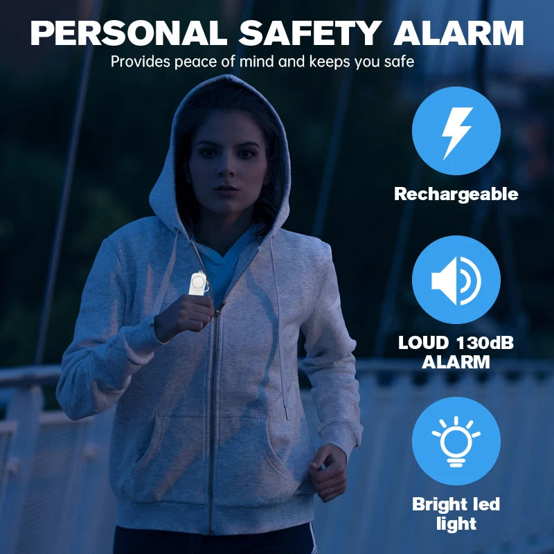 ARIZA AF9400 Personal Safety Alarm — 130dB Loud Keychain for Runners & Solo Athletes