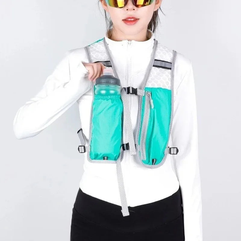 Ultralight Running Hydration Vest | Breathable Unisex Pack for 500ml Bottle — Running, Hiking & Cycling
