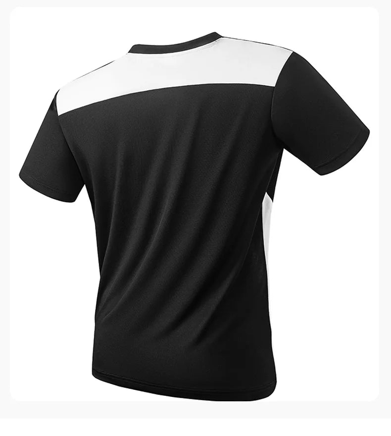 Men's Colour Block Quick Dry Running T-Shirt | Lightweight Short Sleeve | RUNGEAR