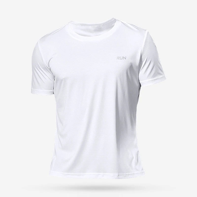 Men's Oversized Gym T-Shirt – Quick-Dry Short Sleeve Fitness Top for Running, Bodybuilding & Sport | RUNGEAR