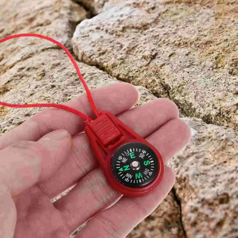 Running Trail Gear: Portable Navigation Pendant Mini Hiking Compass ABS For Outdoors / Rungear