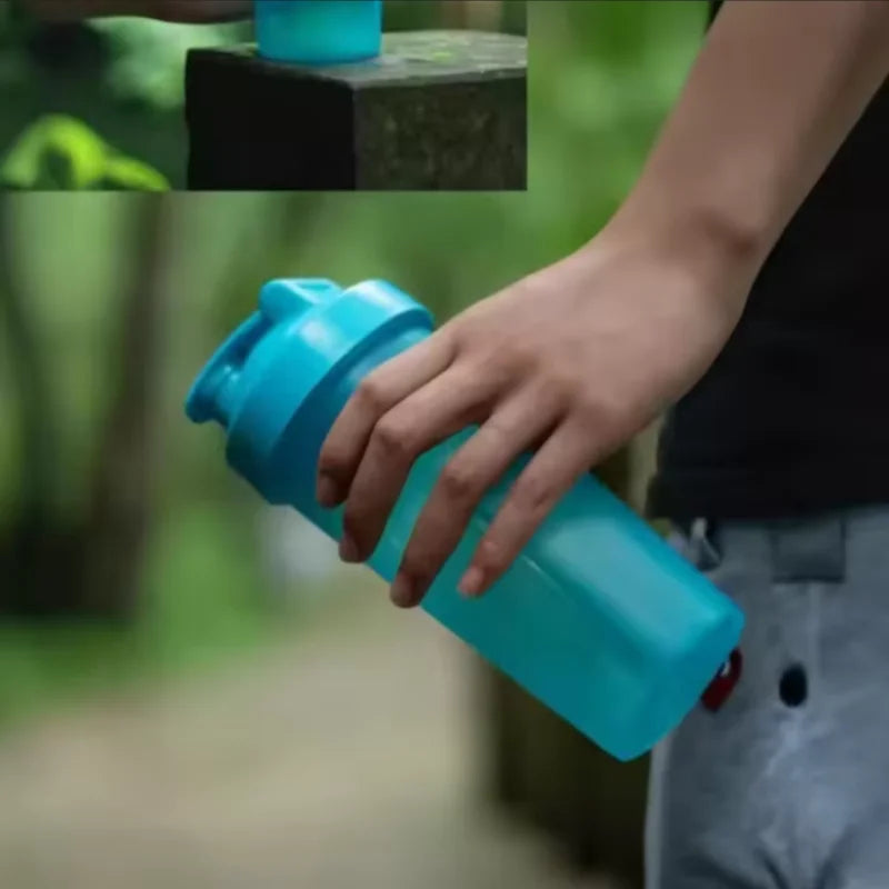 600ml Sports Protein Shaker Bottle – Lightweight Portable 20oz Plastic Shake Cup for Gym, Running & Fitness | RUNGEAR