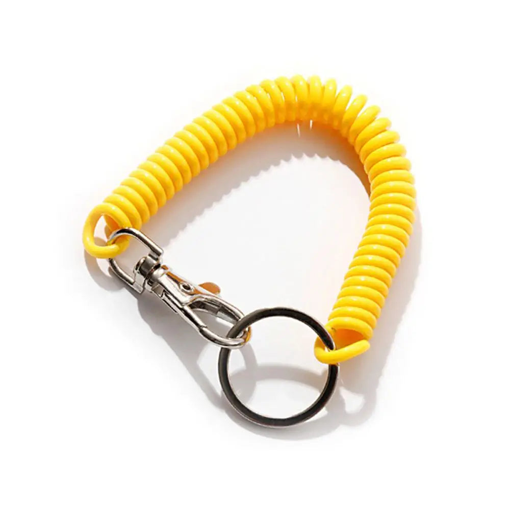 Elastic Coil Spring Wrist Keychain – Stretch Spiral Wristband Key Ring for Running, Gym & Outdoor Use | RUNGEAR