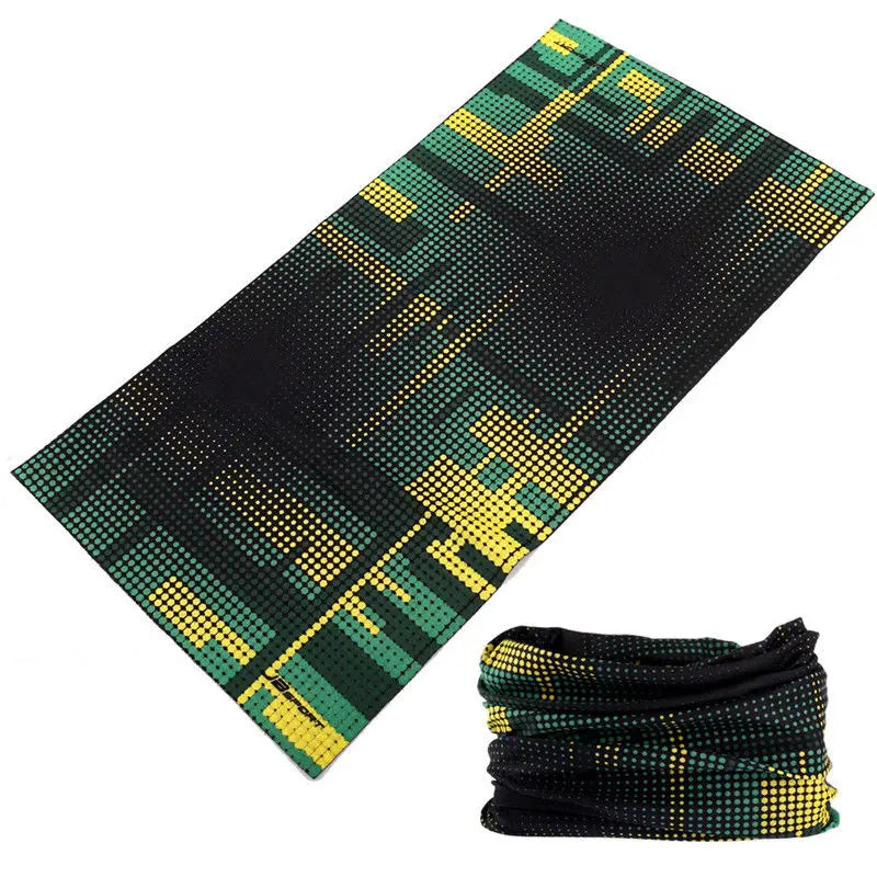 Versatile Seamless Buff for Men & Women – Gradient Bandana, Mask, Running Headband, Face Shield