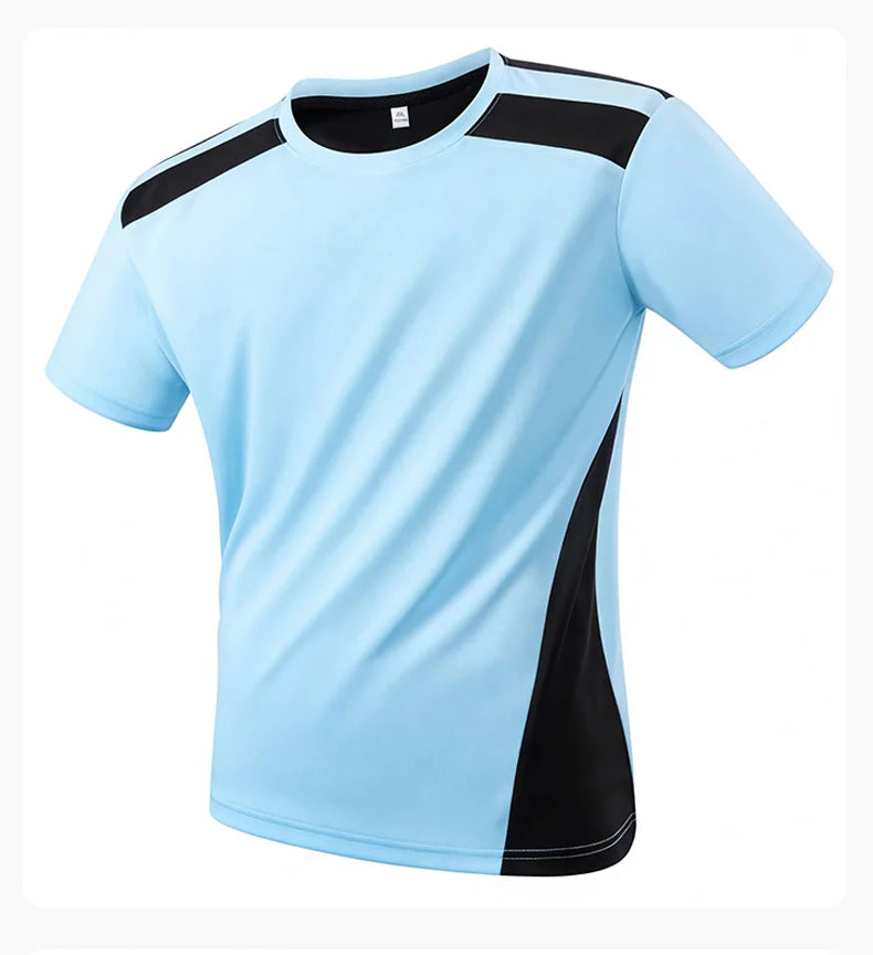 Men's Colour Block Quick Dry Running T-Shirt | Lightweight Short Sleeve | RUNGEAR