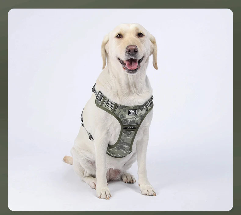Dog Reflective Gear: Tactical Training, No Pull, Adjustable, Reflective Safety Dog Vest / Rungear