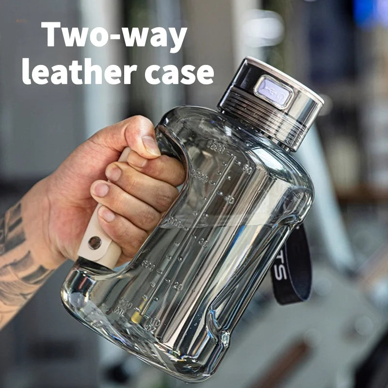 Running Hydration Accessories: Portable, Hydrogen Water Bottle 1.5L, Rich Water Generator, Large Capacity Sports Cup for Gym Outdoor Fitness / Rungear