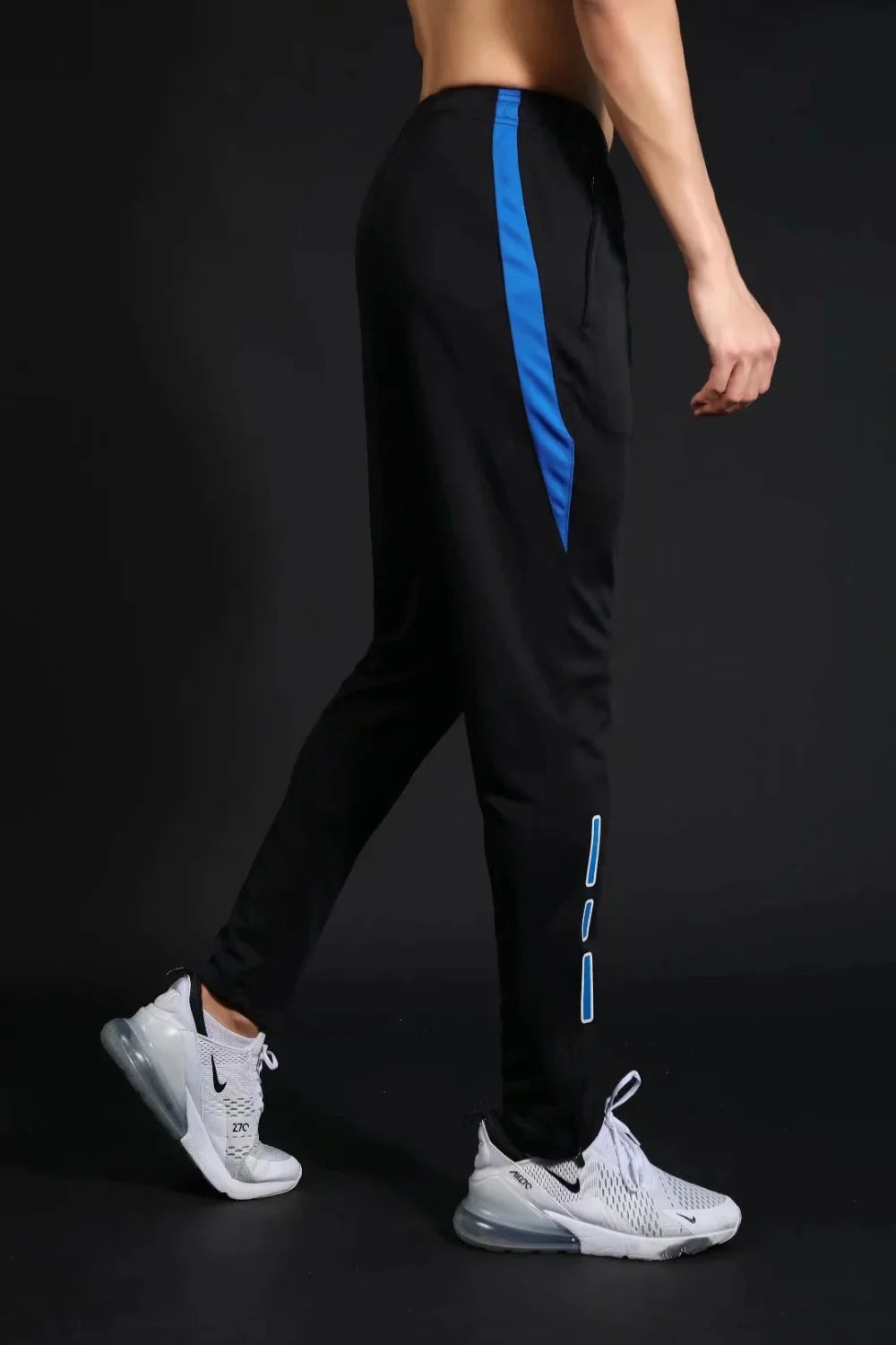 Men's Quick-Dry Running Trackpants – Slim Fit, Elastic Waist | Gym & Training
