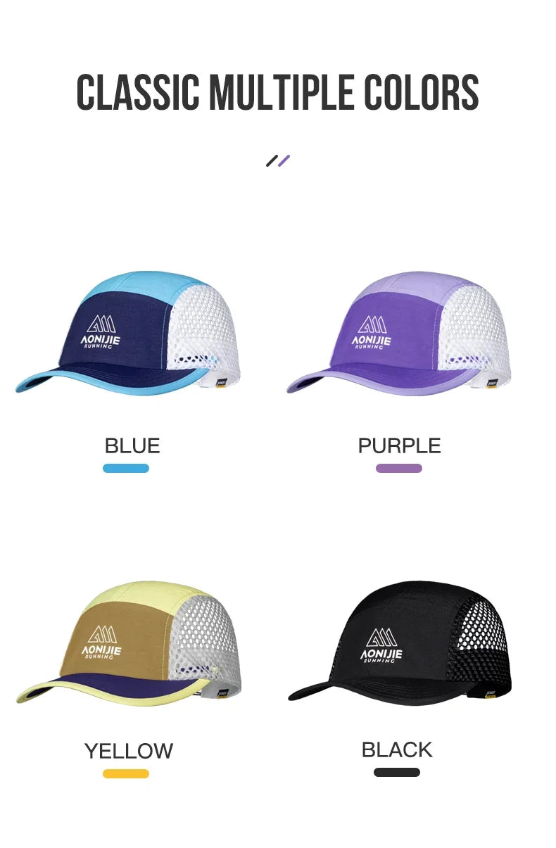AONIJIE E4635 Running Cap – Breathable Sun Protection Visor Hat | Trail, Jogging & Outdoor Sports | Unisex