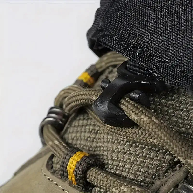 Waterproof Knee-High Hiking & Snow Gaiters | Adjustable Unisex Leg Gaiters with Rubber Foot Strap